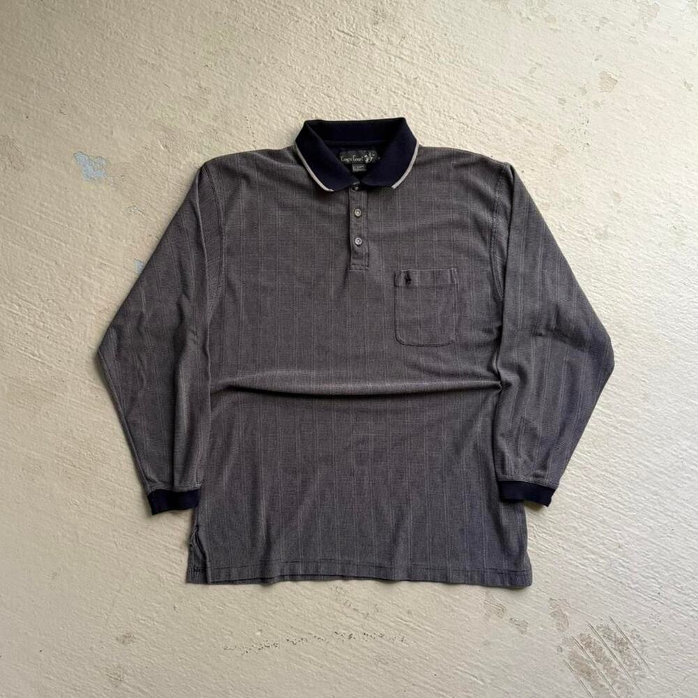 Vintage Long Sleeve Striped King’s Court Men's XL Polo